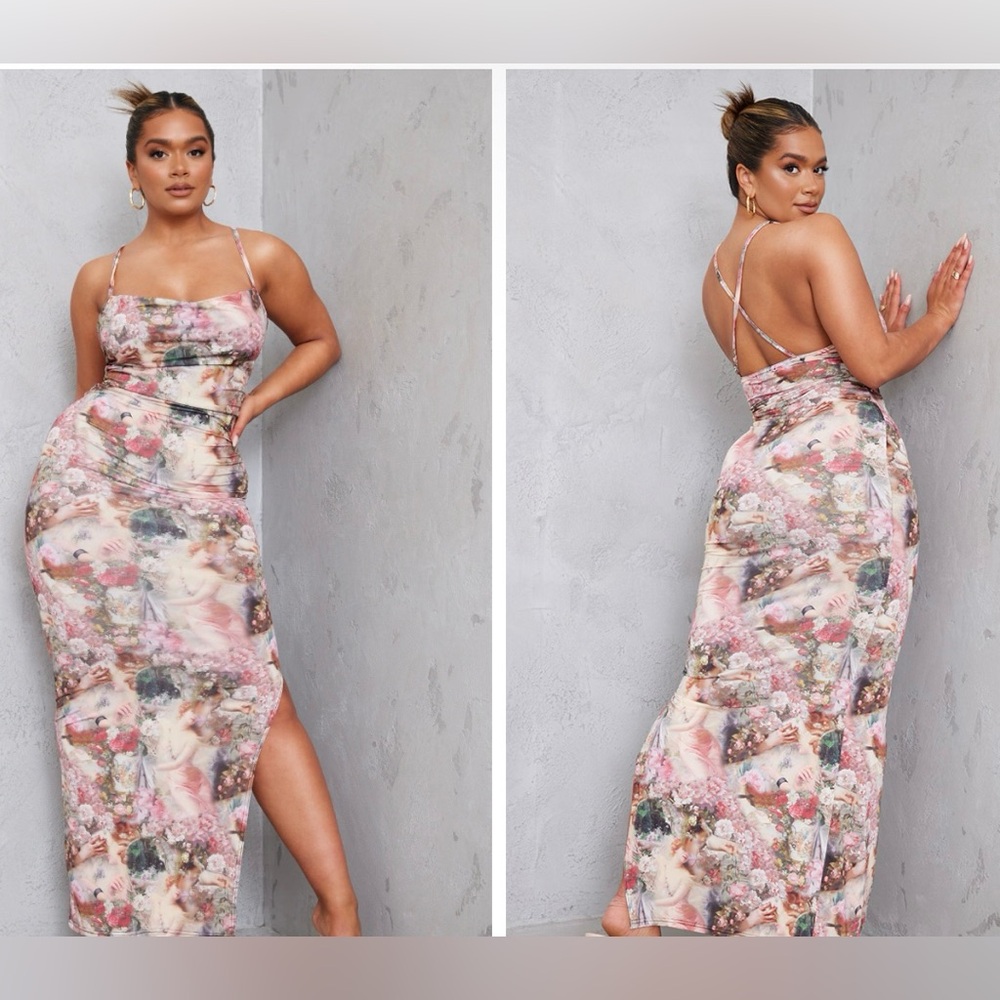 Renaissance rose maxi dress